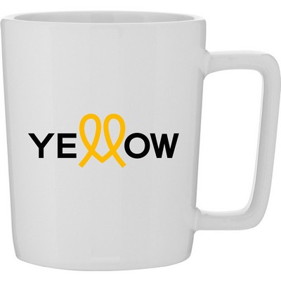 14 oz Madrid Ceramic Mug (White)