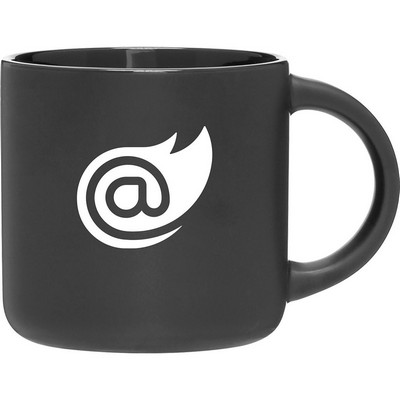 14 oz Minolo Ceramic Mug (Matte Black/Black)