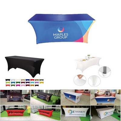 6Ft Premium Stretch 4-Sided Table Cloth
