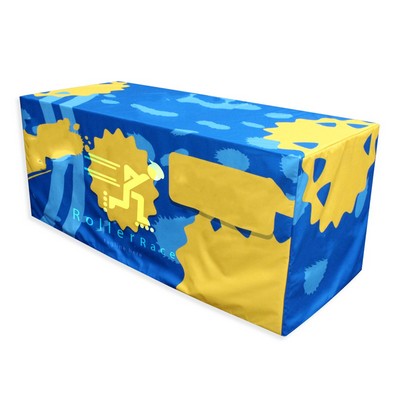 4' Fitted Tablecloth – Full-Color Dye Sublimation on 250GSM Tricot