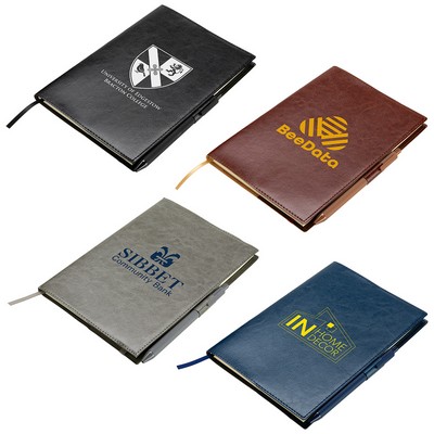 Conclave Refillable Leatherette Journal with Pen