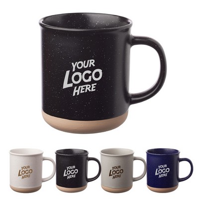 Aurora Speckled Clay Coffee Mugs- 13.5 oz