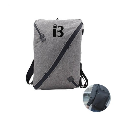 Customized Oxford Cloth Outdoor USB Charging Travel Backpack