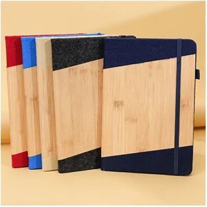 Bamboo Wood Notebook Journal With Pen