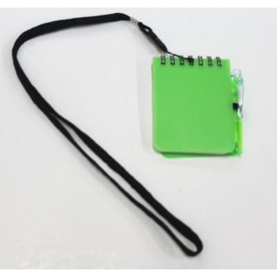 Spiral Notebook With Lanyard And Pen