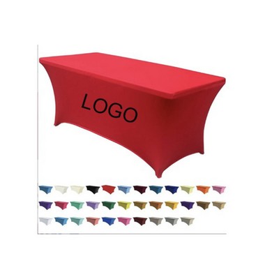 6' Tablecloth Rectangular Spandex Table Cloth Fit