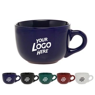 Ceramic Cappuccino Custom Mugs - 18 oz