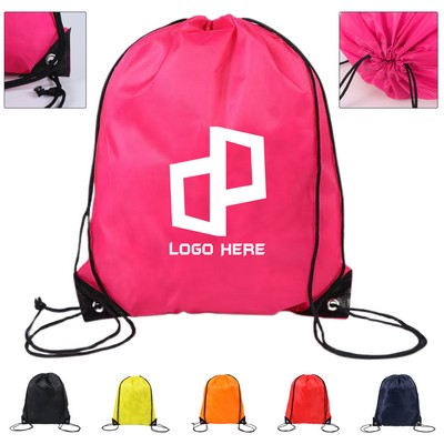Polyester Drawstring Bags Backpack