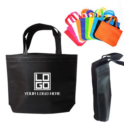 Large Reusable Shopping Non Woven Tote Bag w/ Bottom Gusset& Long Handles