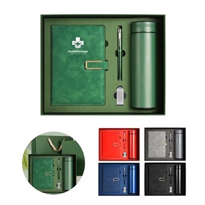 4Pcs Business Gift Set Notebook & Tumbler Set