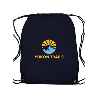 The Traveler Drawstring Backpack (1 Color Imprint)