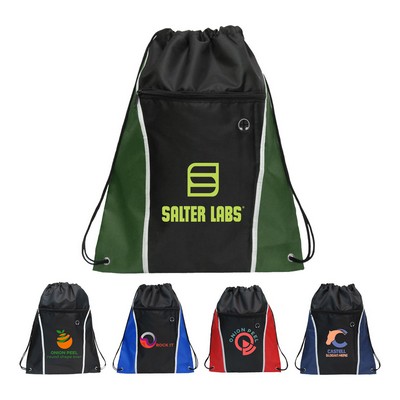 Headphone Outlet Drawstring Bag