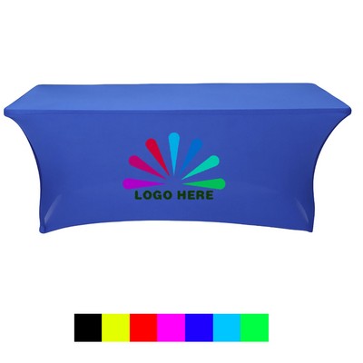 6' Stretch Spandex Table Cover for Rectangular Fitted Folding Tables