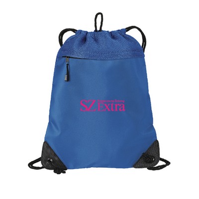 Port Authority® Cinch Pack with Mesh Trim