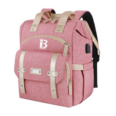 Rfid Backpack For 15.6" Laptop With Usb Charging Port