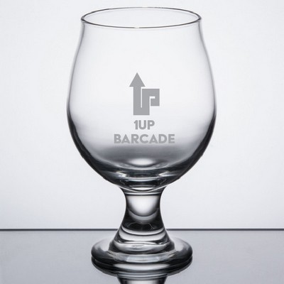 Laser Engraved Libbey® 3817 10 oz. Stackable Belgian Beer / Tulip Glass