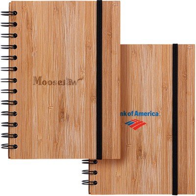 Evergreen Bamboo Notebook w/Recycled Paper