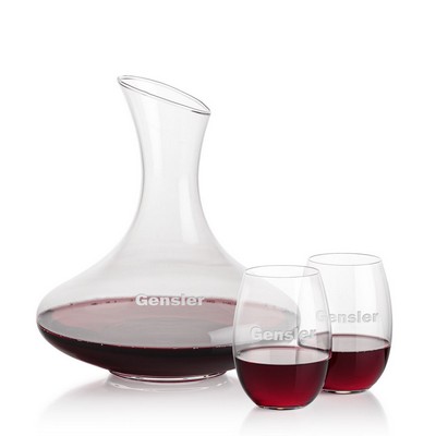 Innisfil Carafe & Carlita Stemless Wine