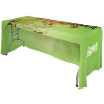 8' Open Back Table Throw w/ Graphics (8'x30"x29")