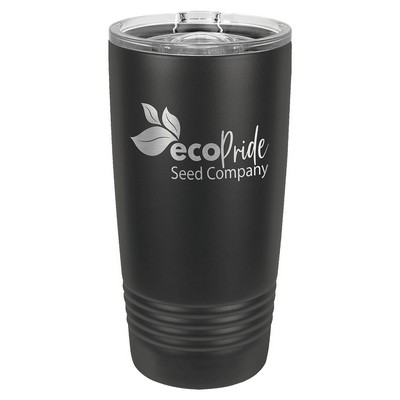 Polar Camel 20 oz. Black Insulated Ringneck Tumbler with Slider Lid