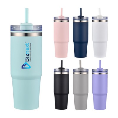 30 Oz. Travel Tumbler w/Straw