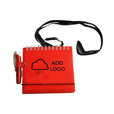 PP Cover Spiral Notebook with Lanyard