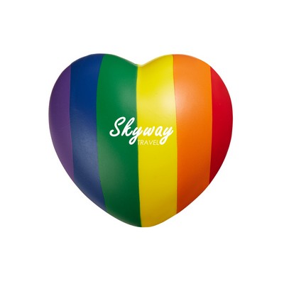 Rainbow Pride Heart Shape Stress Ball