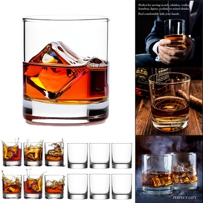 11 Oz. Retro Round Whiskey Glass