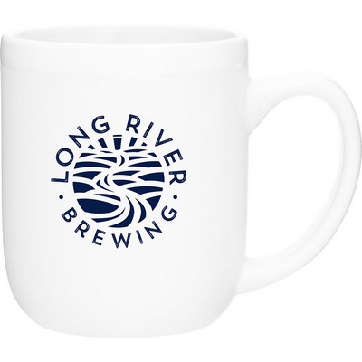 16 oz Modelo Ceramic Mug (Matte White/Glossy White)
