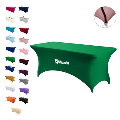 6' Premium Elastic Table Cover(3-Sided)
