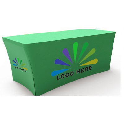 6' Premium Full Color Stretch Table Cover