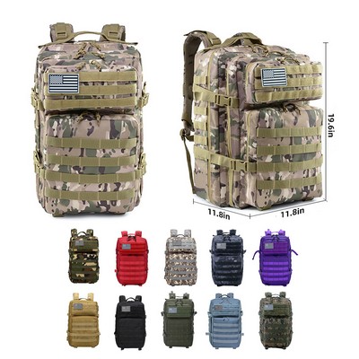 Tactical Military 45L Waterproof Army Rucksack Hiking Backpack